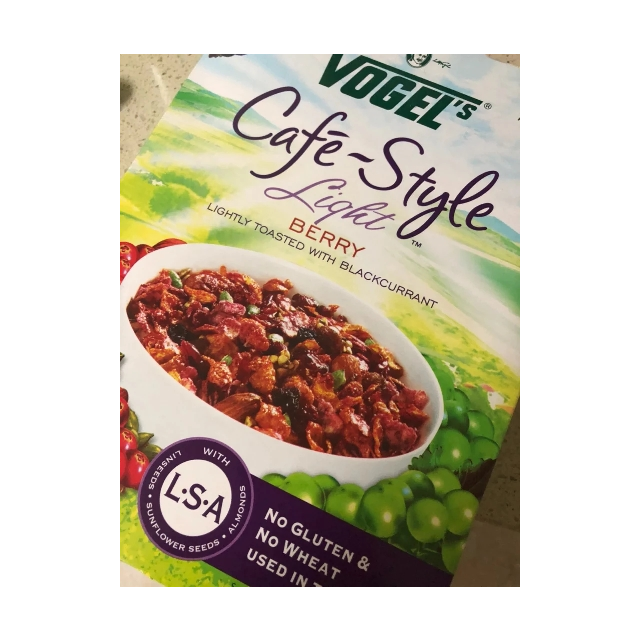 vogels沃格尔vogels黑加仑浆果麦片400克盒盒装浆果口味新西兰进口