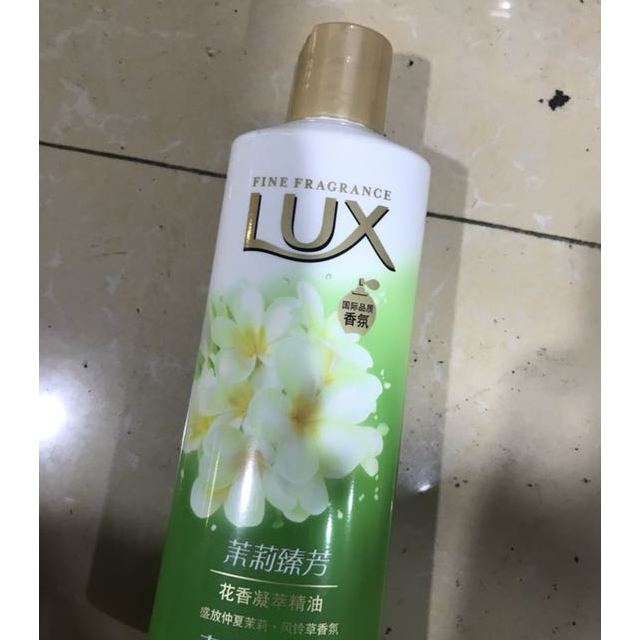 力士lux沐浴露爽肤沐浴乳茉莉臻芳400ml盛放仲夏茉莉风铃草香氛联合