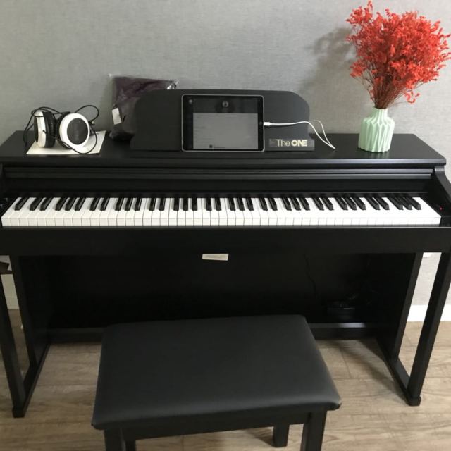 壹枱theone智能钢琴88键重锤高度120初学者电钢琴立式专业成人电子