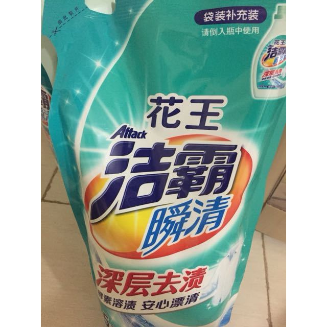 洁霸(attack)瞬清无磷洗衣液1.5kg/袋 花王出品