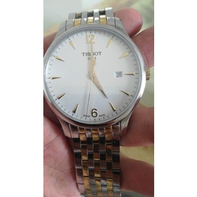 天梭(tissot)手表 俊雅系列石英男表 t063.610.36.037.00镀玫瑰金表壳