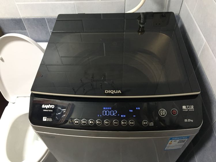 三洋(sanyo)db80377bye 8公斤大容量 全自动 dd直驱变频 家用波轮洗衣