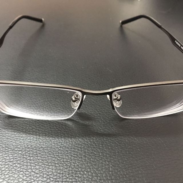 > 近视眼镜 男 配纯钛半框眼镜架复古大脸潮人 成品 眼镜框 枪色商品