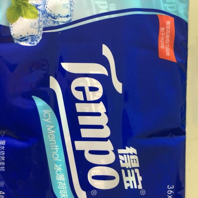 tempo/得宝 手帕纸 迷你4层*36包(冰薄荷味) 纸手帕餐巾纸小包纸巾手
