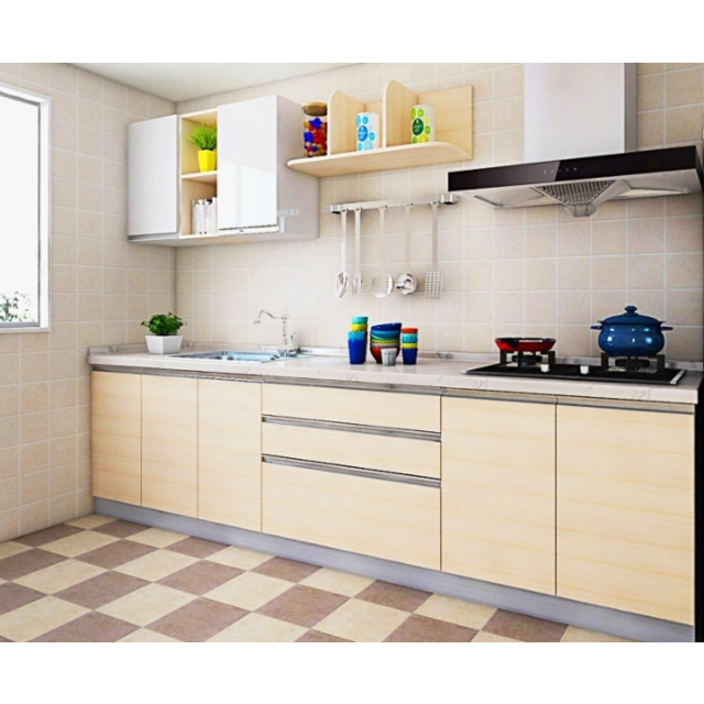 柏优(bai youe) 整体橱柜定制 现代简约风格石英石台面厨房厨柜定做3