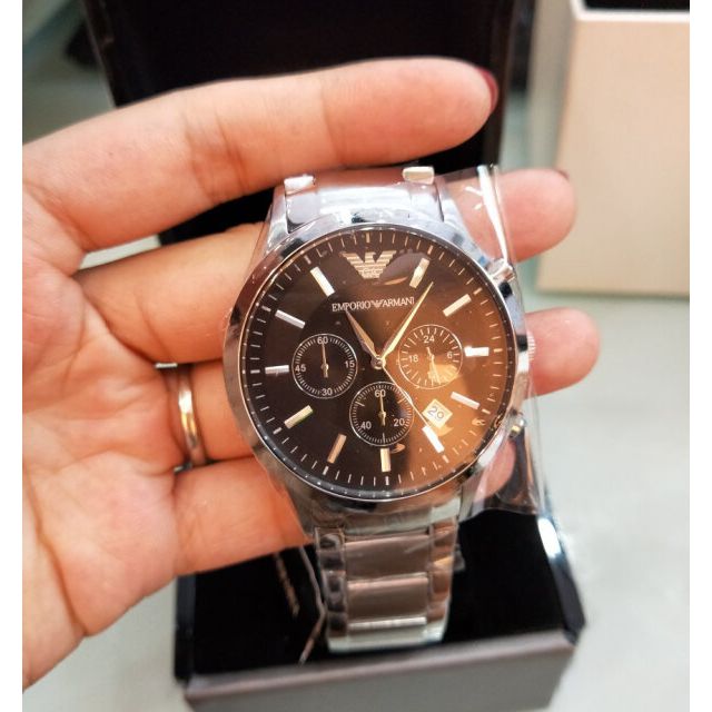 阿玛尼(emporio armani)ar2448 石英表 男士 不锈钢表带商务时尚男士