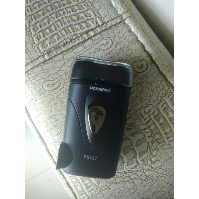 博锐poree剃须刀ps187旋转式双刀头便携刮胡刀飞科flyco生产电动充电