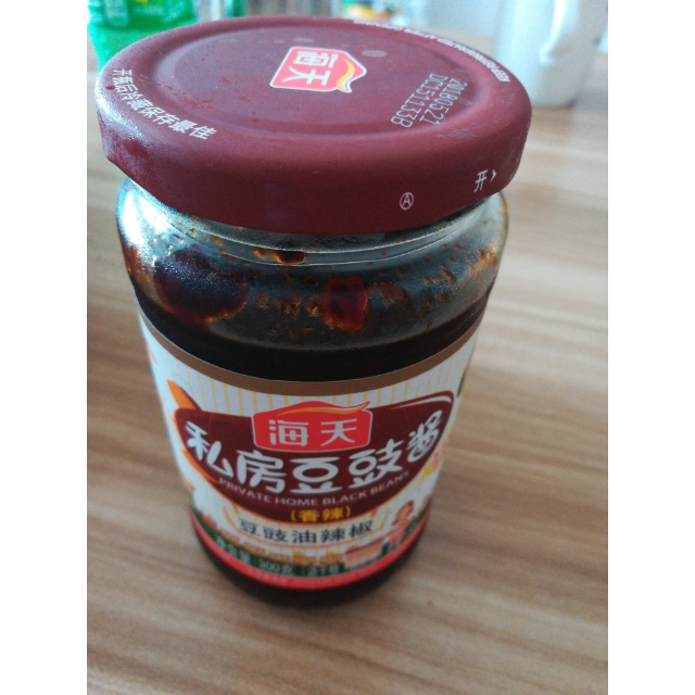 海天私房豆豉酱300g香辣调味下饭菜豆豉油辣椒酱海天出品