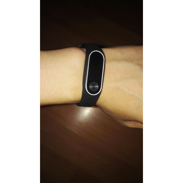 适用小米手环2腕带原装替换带 米二智能运动防丢加固手环表带 黑白