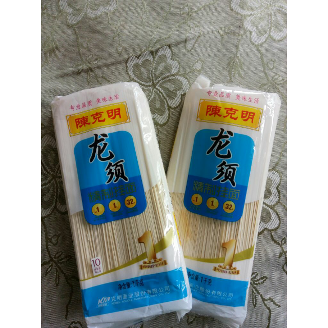 陈克明 龙须精制挂面(龙须面)1000g*1面条东西实惠,快递服务也-苏宁