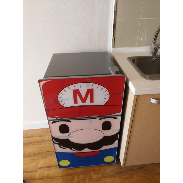 喜力bcd112马里奥112升两门小冰箱萌神双门冰箱小型家用宿舍租房单身