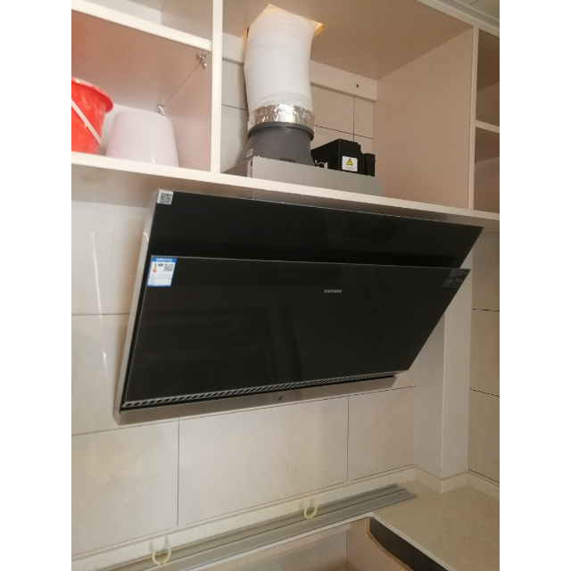 > 西门子(siemens)侧吸式触控式吸油烟机cxw-150-ls67fa961w 19立方