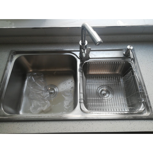 华帝卫浴vatti304不锈钢水槽双槽厨房洗菜盆洗碗水池厨盆水槽可升降