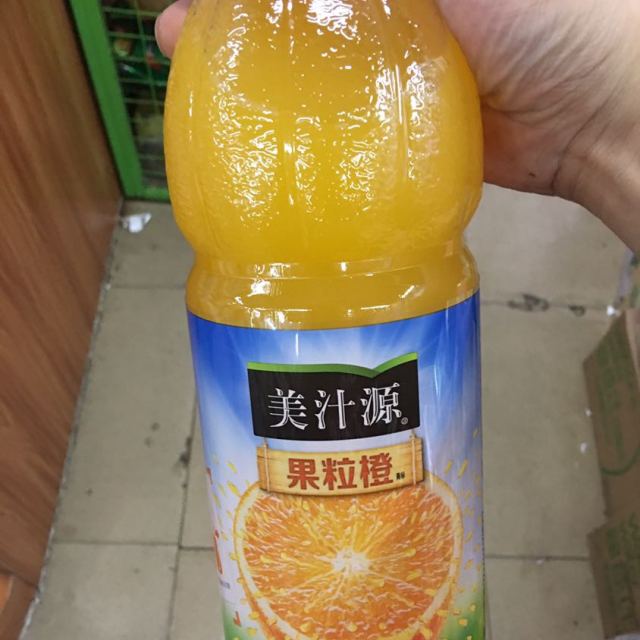 > 美汁源果粒橙1.