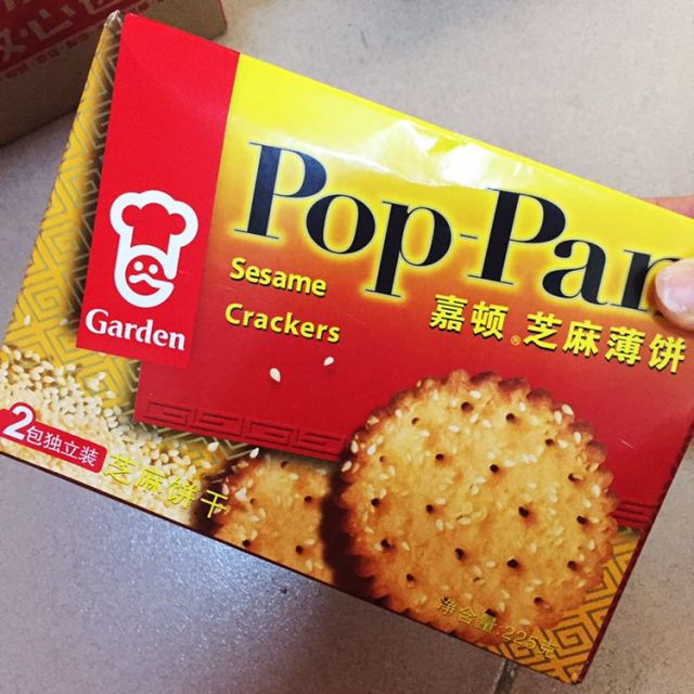 嘉顿garden芝麻薄饼225g盒