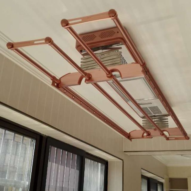 电动晾衣架 阳台升降晾衣杆 折叠智能遥控晒衣架 自动挂衣架洗晒用品