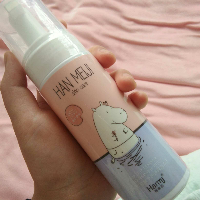 韩美肌hanmeiji净肤洁面泡沫洗面奶160ml深层清洁温和保湿控油平衡