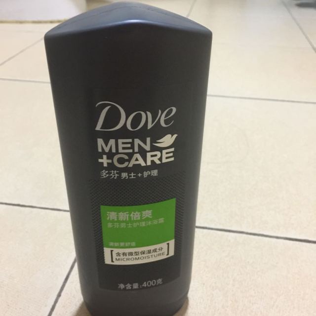 多芬dove男士护理清新倍爽沐浴露400g联合利华