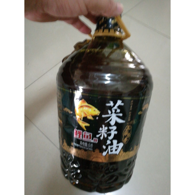 鯉魚牌正宗原香菜籽油5l非轉壓榨食用油