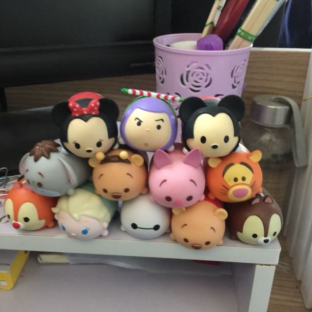 迪士尼人物tsum米奇艾莎公主跳跳虎叠叠乐堆堆乐层层叠公仔摆件影视