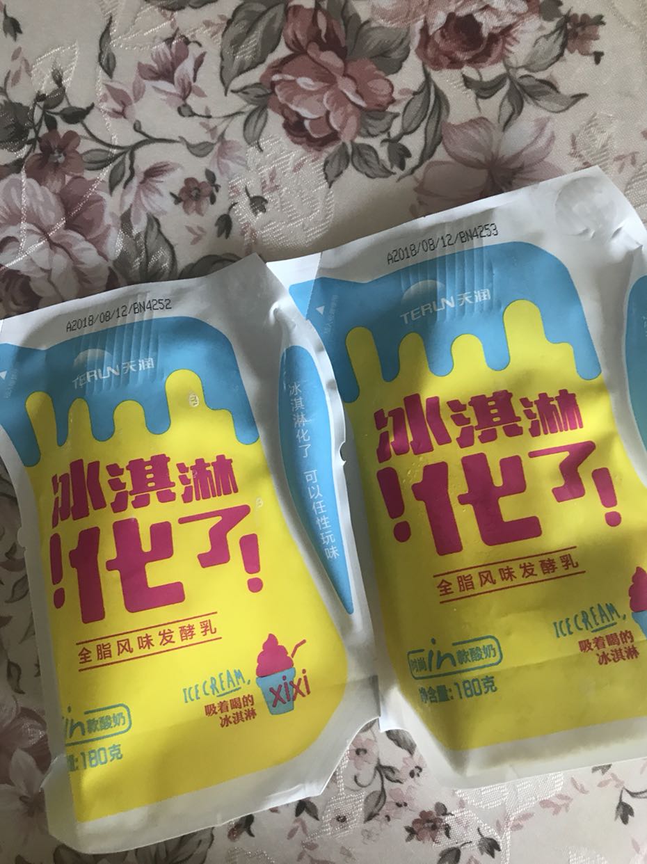 天润新疆特产冰淇淋化了酸奶浓缩酸牛奶 180g*12袋晒单图