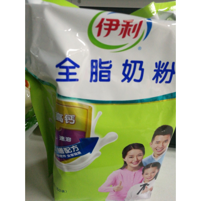 伊利全脂奶粉400g袋装成人奶粉