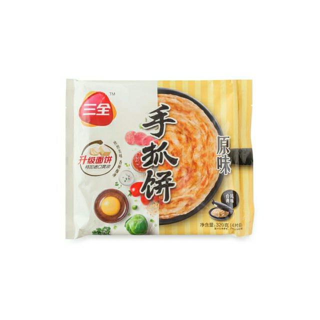 三全千絲手抓餅原味320g