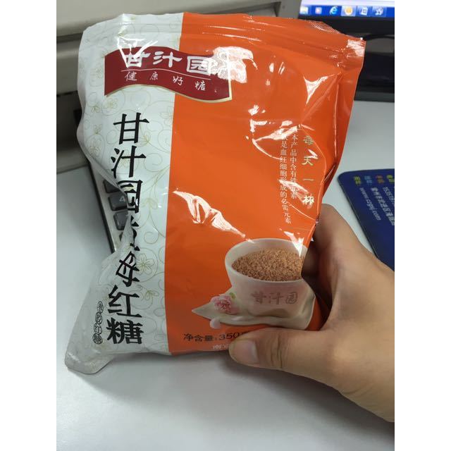 甘汁园益母红糖350g固体颗粒冲调方便速饮女生大姨妈经期调养