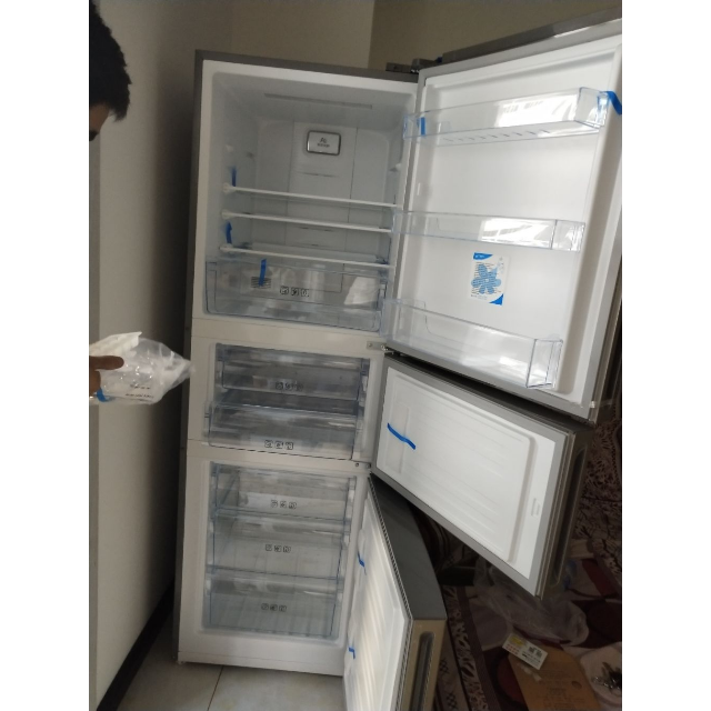 美菱melingbcd249wp3cx249升三门冰箱风冷无霜变频静音一级节能省电