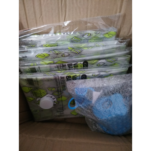 茶花chahua抽气真空压缩袋2特大2中1小送电泵棉被子衣物真空袋收纳袋