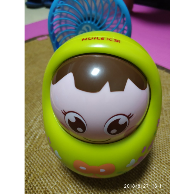 汇乐玩具huile toys 塑料点头不倒翁娃娃 单只装979 婴幼儿宝宝益智