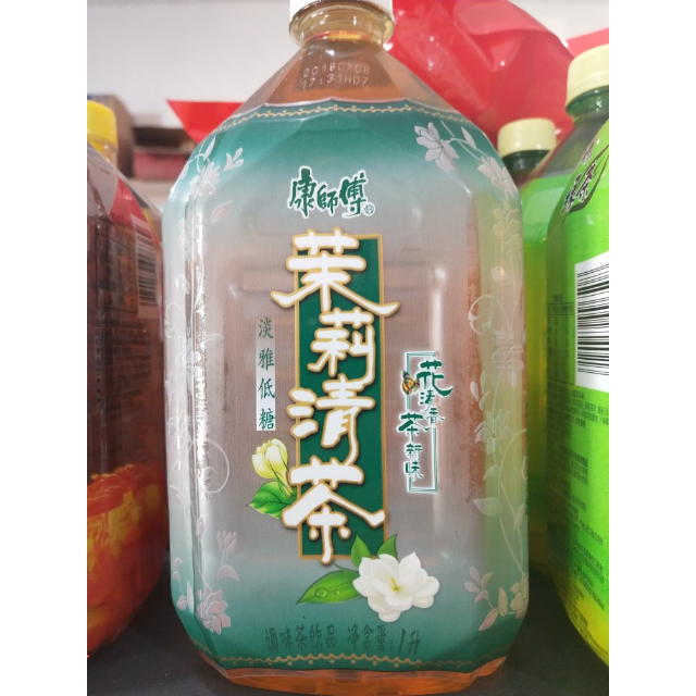 康师傅茉莉清茶1l12瓶箱装茶饮料