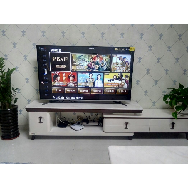 创维skyworth55h555英寸全面屏护眼防蓝光4k超高清智能液晶平板电视机