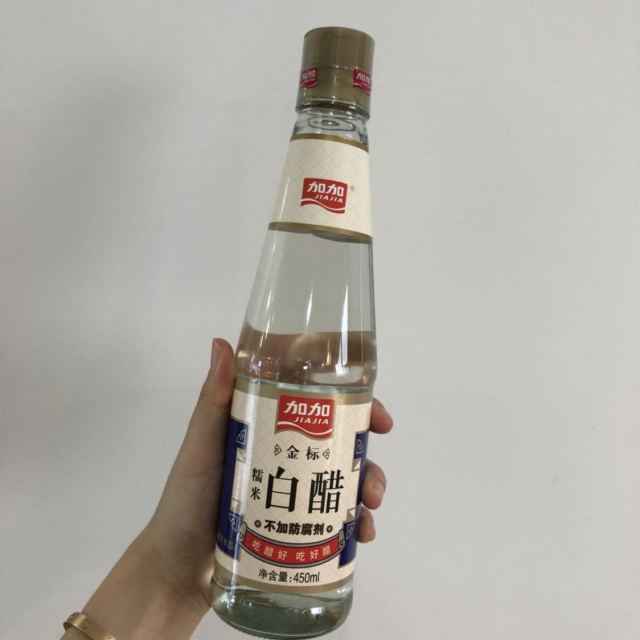 加加金标白醋450ml瓶厨房调料食醋白醋配料炒菜蘸料醋加加出品