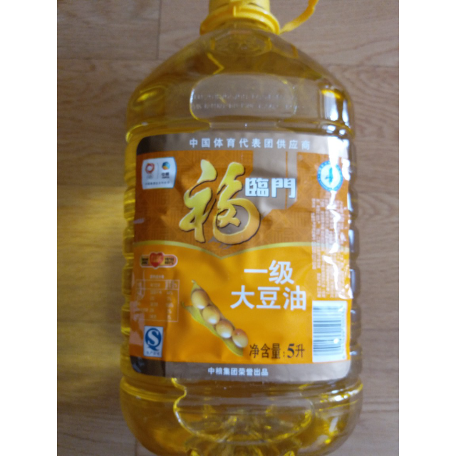 中糧福臨門一級大豆油5l桶家用裝精煉一級食用油