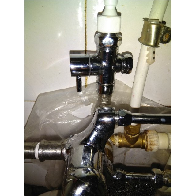 辉瓷全铜快开三通分水器4分/6分转换阀 淋浴花洒一进二出分水阀 a款4