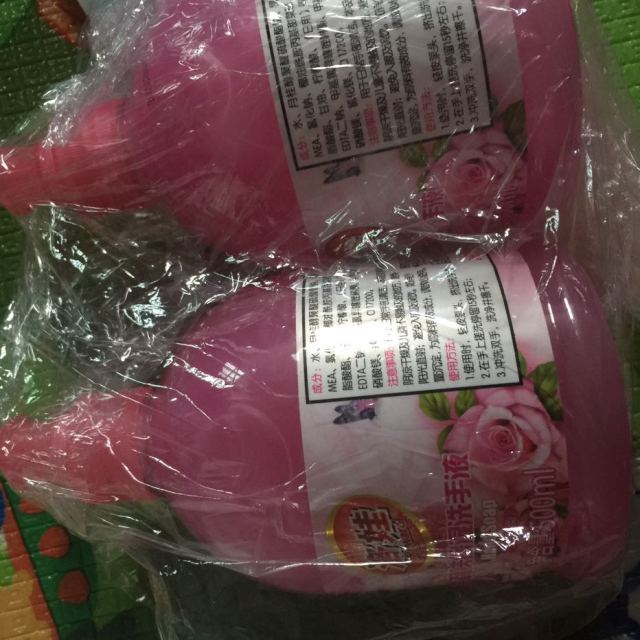 洛娃reward润肤保湿洗手液玫瑰香瓶装500ml