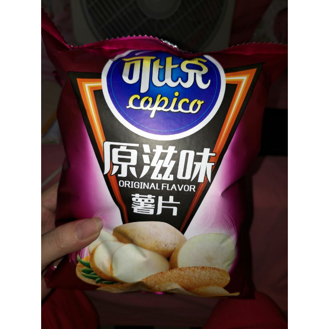 可比克膨化食品原味薯片60g休闲零食