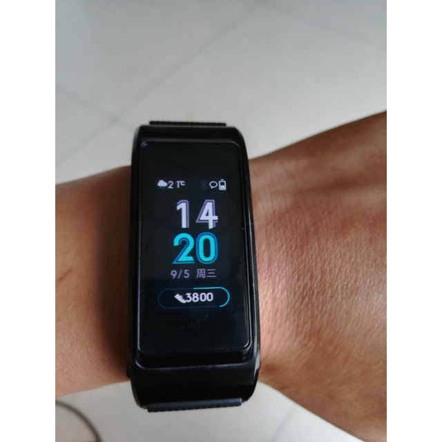 huawei华为智能手环b5运动版韵律黑蓝牙耳机智能手环心率监测彩屏触控