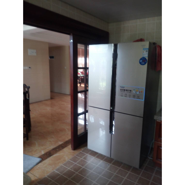 美菱melingbcd660wup9ba660升m鲜生十字门冰箱变频风冷底部散热玫瑰