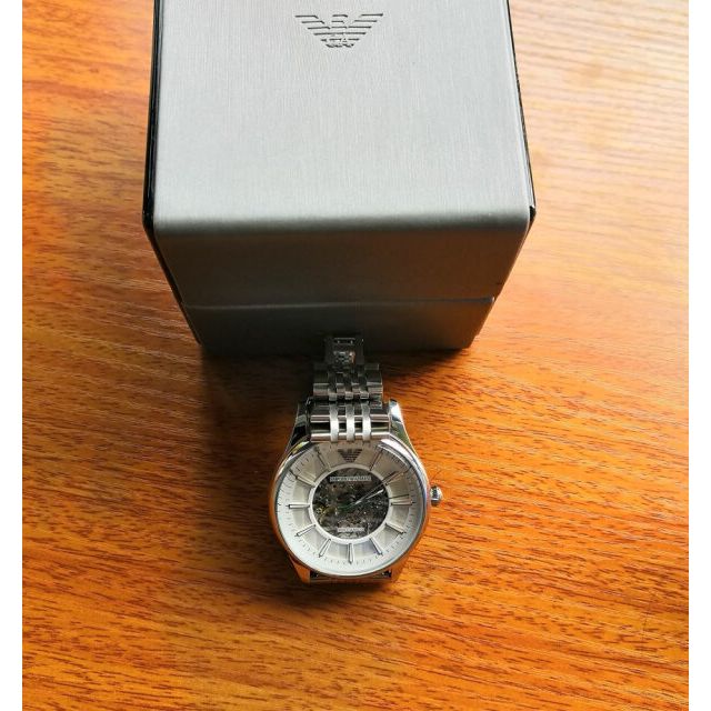 阿玛尼(emporio armani)ar1945手表男士表全自动机械镂空时尚商务男表