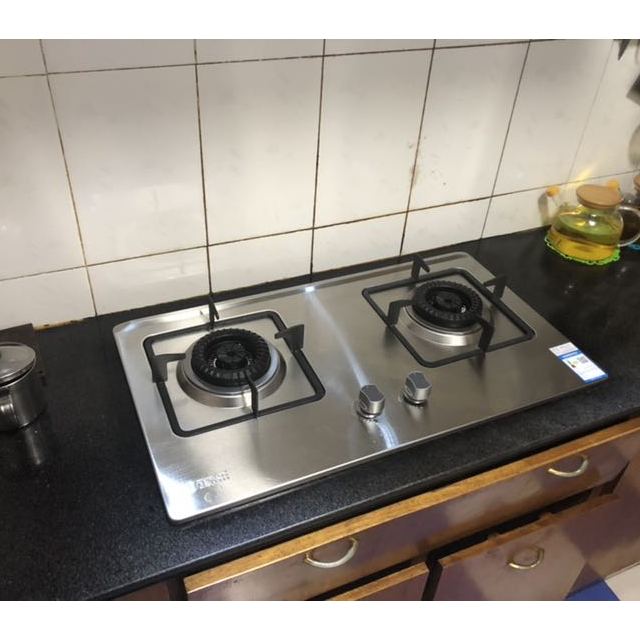 万家乐不锈钢双高火台嵌两用燃气灶煤气灶嵌入式不锈钢炉台火力42kw