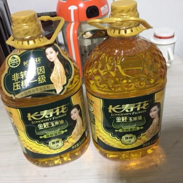 長壽花金胚玉米油1l非轉基因物理壓榨食用油