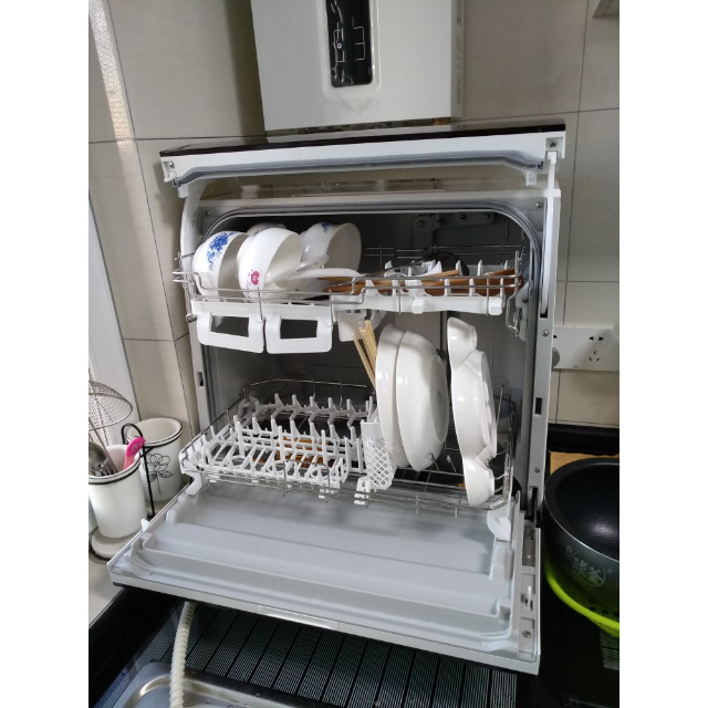 松下panasonic洗碗机台式80除菌烘干独立式双层碗篮支持6套nptr1ttcn