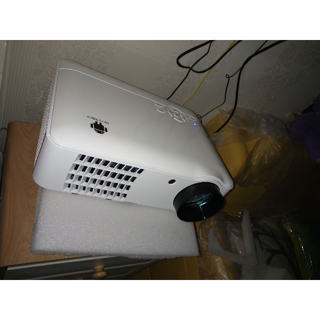 语音升级款瑞格尔rigalrd806wifi白投影仪家用4k全高清1080p3d家庭