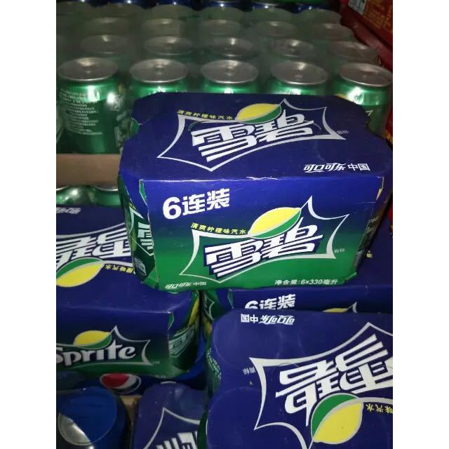 雪碧碳酸饮料汽水330ml6可口可乐荣誉出品
