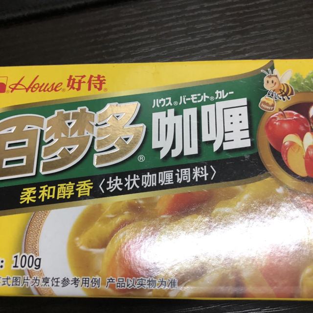 好侍百梦多咖喱微辣100g盒