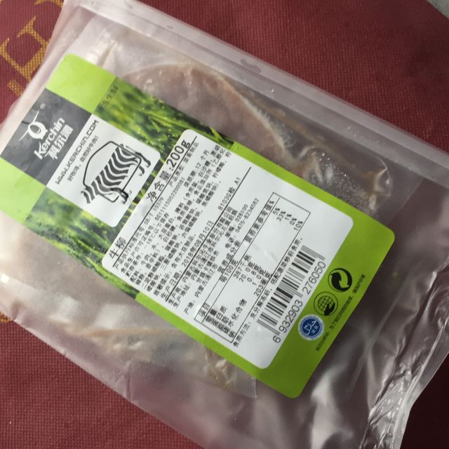 科尔沁速冻牛肉牛柳内蒙古国产方便菜袋装200g