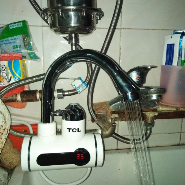 tcltdr31ic即热式电热水龙头厨房侧进水快速加热电热水器两用