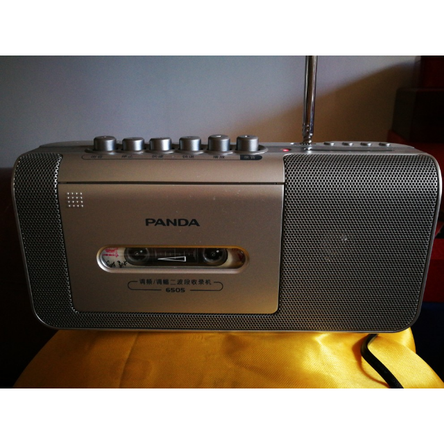 熊猫6505收录机磁带录音u盘usb播放收音精品精致小巧熊猫收音机老年人